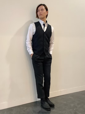 「BRICK HOUSE by TOKYO SHIRT」｜BRICK HOUSE シャツ工房 福井フェアモール店さん（メンズ・167cm）の春コーディネート