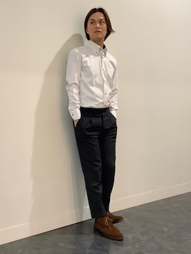 「BRICK HOUSE by TOKYO SHIRT」｜BRICK HOUSE シャツ工房 福井フェアモール店さん（メンズ・167cm）の春コーディネート