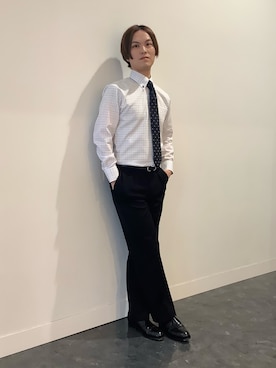 「BRICK HOUSE by TOKYO SHIRT（ブリックハウス）のアイテム」を使った、BRICK HOUSE シャツ工房 福井フェアモール店さん（メンズ・167cm）の冬コーディネート