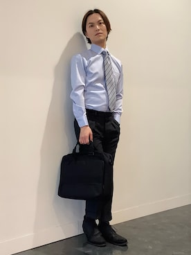 BRICK HOUSE シャツ工房 福井フェアモール店さん（メンズ・167cm）の冬コーディネート