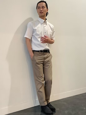 「BRICK HOUSE by TOKYO SHIRT」｜BRICK HOUSE シャツ工房 福井フェアモール店さん（メンズ・167cm）の夏コーディネート