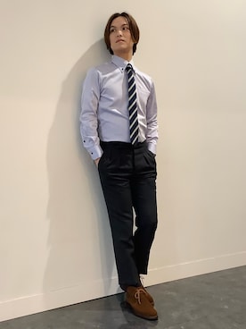 BRICK HOUSE シャツ工房 福井フェアモール店さん（メンズ・167cm）の春コーディネート