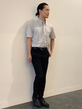 「ビジネススタイル」｜BRICK HOUSE シャツ工房 福井フェアモール店さん（メンズ・167cm）の夏コーディネート