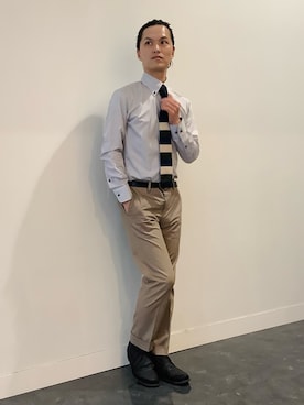 「ワンポイント」｜BRICK HOUSE シャツ工房 福井フェアモール店さん（メンズ・167cm）の夏コーディネート