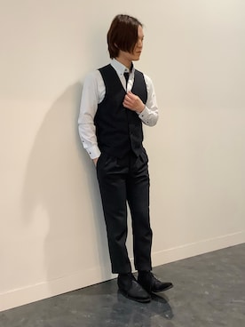 「BRICK HOUSE by TOKYO SHIRT」｜BRICK HOUSE シャツ工房 福井フェアモール店さん（メンズ・167cm）の春コーディネート