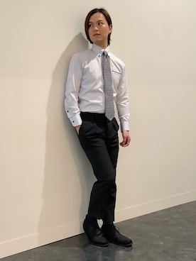 「BRICK HOUSE by TOKYO SHIRT」｜BRICK HOUSE シャツ工房 福井フェアモール店さん（メンズ・167cm）の春コーディネート