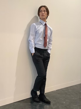 「BRICK HOUSE by TOKYO SHIRT（ブリックハウス）のアイテム」を使った、BRICK HOUSE シャツ工房 福井フェアモール店さん（メンズ・167cm）の冬コーディネート