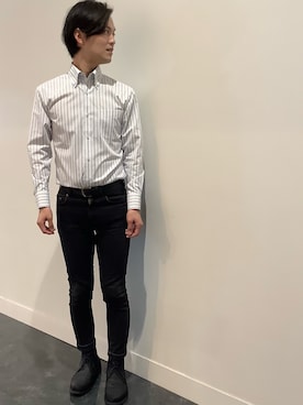 「デニムスタイル」｜BRICK HOUSE シャツ工房 福井フェアモール店さん（メンズ・167cm）の春コーディネート