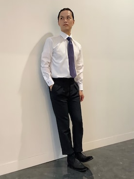 「アイテム（フォーマルスーツ/小物）」を使った、BRICK HOUSE シャツ工房 福井フェアモール店さん（メンズ・167cm）の夏コーディネート
