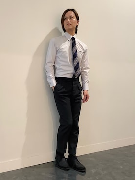 「BRICK HOUSE by TOKYO SHIRT」｜BRICK HOUSE シャツ工房 福井フェアモール店さん（メンズ・167cm）の春コーディネート