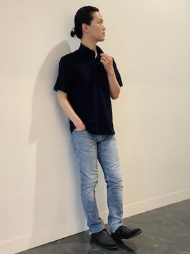 「ポロシャツコーデ」｜BRICK HOUSE シャツ工房 福井フェアモール店さん（メンズ・167cm）の夏コーディネート