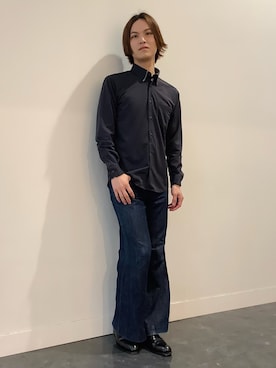 「TOKYO SHIRTS（トウキョウシャツ）のアイテム（シャツ/ブラウス）」を使った、BRICK HOUSE シャツ工房 福井フェアモール店さん（メンズ・167cm）の春コーディネート