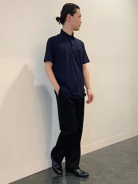 「ポロシャツコーデ」｜BRICK HOUSE シャツ工房 福井フェアモール店さん（メンズ・167cm）の夏コーディネート