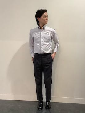 「J.M. WESTON（ジェイエムウエストン）のアイテム」を使った、BRICK HOUSE シャツ工房 福井フェアモール店さん（メンズ・167cm）の春コーディネート
