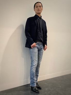 「アイテム（スーツジャケット）」を使った、BRICK HOUSE シャツ工房 福井フェアモール店さん（メンズ・167cm）の秋コーディネート