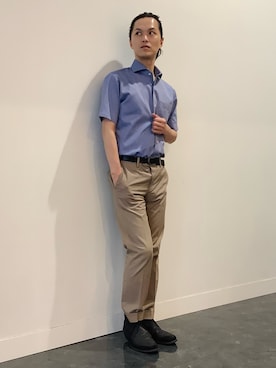 「BRICK HOUSE by TOKYO SHIRT」｜BRICK HOUSE シャツ工房 福井フェアモール店さん（メンズ・167cm）の夏コーディネート