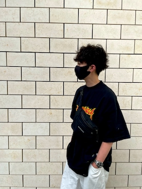 「ADD SEOUL（エーディーディーソウル）のアイテム」を使った、なりすけさん（メンズ・172cm）の夏コーディネート