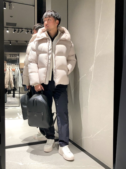 A|X アルマーニ エクスチェンジ】ジップアップニットカーディガン