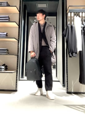 「アイテム（ダウンジャケット/コート）」を使った、Yoshiさん（メンズ・181cm・30代）の秋コーディネート