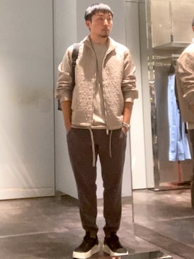 「アイテム（ジャケット/アウター）」を使った、Yoshiさん（メンズ・181cm）の夏コーディネート