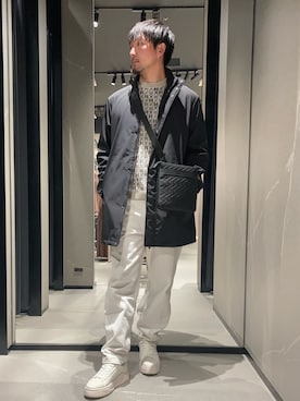 「アイテム（デニムパンツ）」を使った、Yoshiさん（メンズ・181cm）の春コーディネート