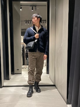 「ARMANIEXCHANGE」｜Yoshiさん（メンズ・181cm）の秋コーディネート