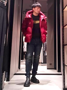 「ARMANI EXCHANGE（アルマーニエクスチェンジ）のアイテム」を使った、Yoshiさん（メンズ・181cm）の秋コーディネート