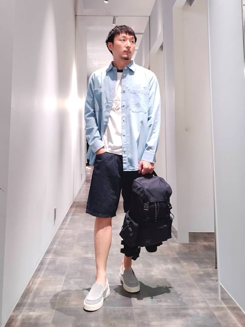 GIORGIO ARMANI プルオーバーリネンシャツ ARMANI EXCHANGE（アルマーニエクスチェンジ）の「【A|X