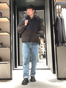 「アイテム（バックパック/リュック）」を使った、Yoshiさん（メンズ・181cm）の秋コーディネート