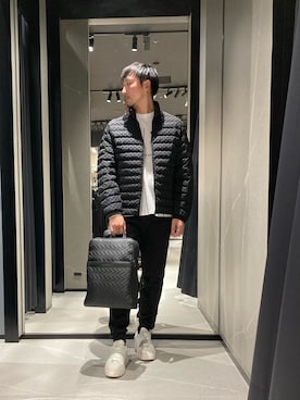 「アイテム（ダウンジャケット/コート）」を使った、Yoshiさん（メンズ・181cm）の秋コーディネート