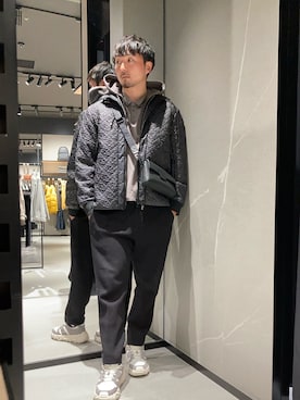 「アイテム（バッグ）」を使った、Yoshiさん（メンズ・181cm・30代）の秋コーディネート