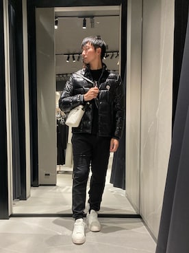 「アイテム（ダウンジャケット/コート）」を使った、Yoshiさん（メンズ・181cm）の秋コーディネート