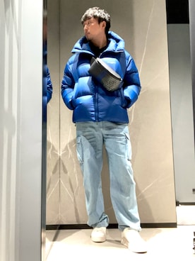 「ARMANI EXCHANGE（アルマーニエクスチェンジ）の【A|X アルマーニ エクスチェンジ】レースアップスニーカー（スニーカー）」を使った、Yoshiさん（メンズ・181cm・30代）の秋コーディネート