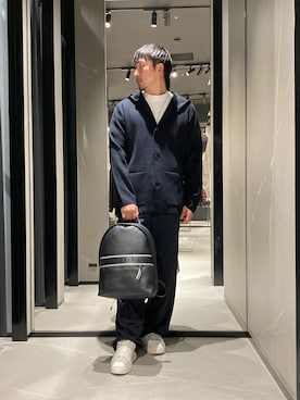「ARMANIEXCHANGE」｜Yoshiさん（メンズ・181cm）の秋コーディネート