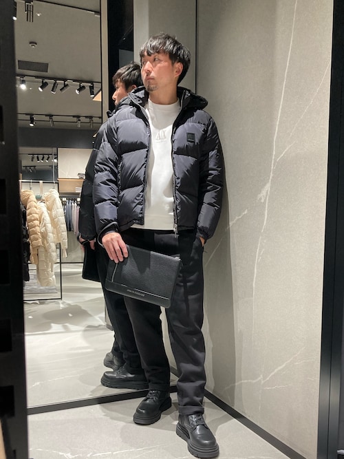 A|X アルマーニ エクスチェンジ】ICON フーデッドダウンジャケット