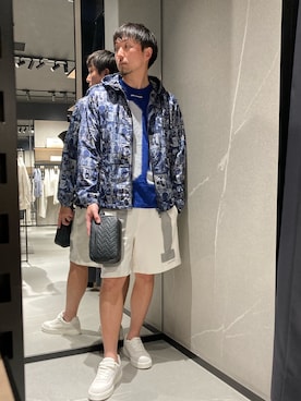 「アイテム（ポーチ）」を使った、Yoshiさん（メンズ・181cm）の冬コーディネート