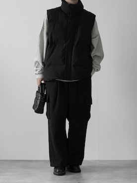 「RUUBON（ルーボン）のアイテム（スウェットパンツ）」を使った、glowさん（メンズ・167cm）の秋コーディネート