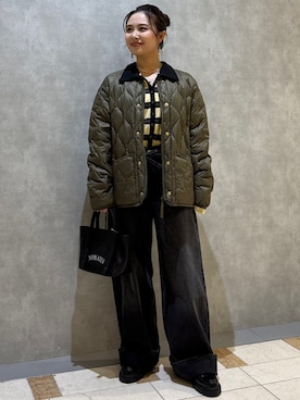 「SHIPS（シップス）のアイテム（ダウンジャケット/コート）」を使った、源さん（レディース・150cm）の冬コーディネート