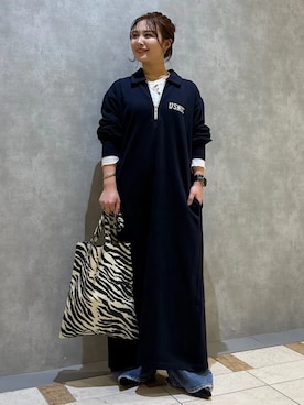 「SHIPS（シップス）のアイテム（パンツ）」を使った、源さん（レディース・150cm）の春コーディネート