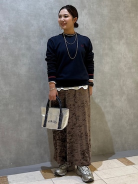 「FRED PERRY」｜源さん（レディース・150cm）の秋コーディネート