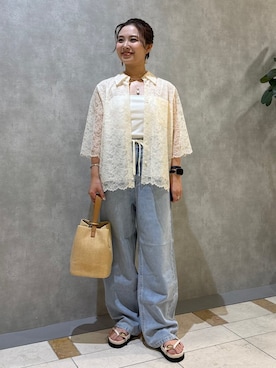 「アイテム（キャミソール）」を使った、源さん（レディース・150cm）の夏コーディネート