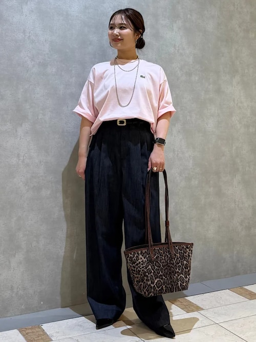 手洗い可能〉ヴィンテージ ライク デニム タック パンツ（その他パンツ