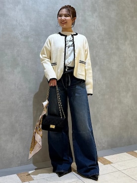 「SHIPS（シップス）のアイテム（トップス）」を使った、源さん（レディース・150cm）の春コーディネート