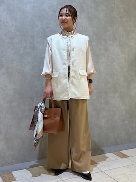 「SHIPS（シップス）のアイテム（トップス）」を使った、源さん（レディース・150cm）の春コーディネート