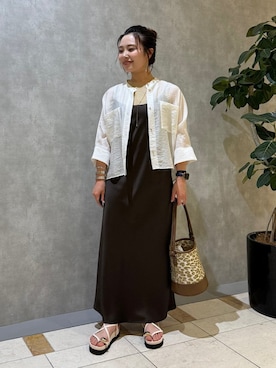 「キャミソールワンピ」｜源さん（レディース・150cm）の秋コーディネート