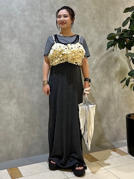 「アイテム（エコバッグ/サブバッグ）」を使った、源さん（レディース・150cm）の夏コーディネート
