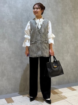 「SHIPS（シップス）のアイテム（トップス）」を使った、源さん（レディース・150cm）の春コーディネート