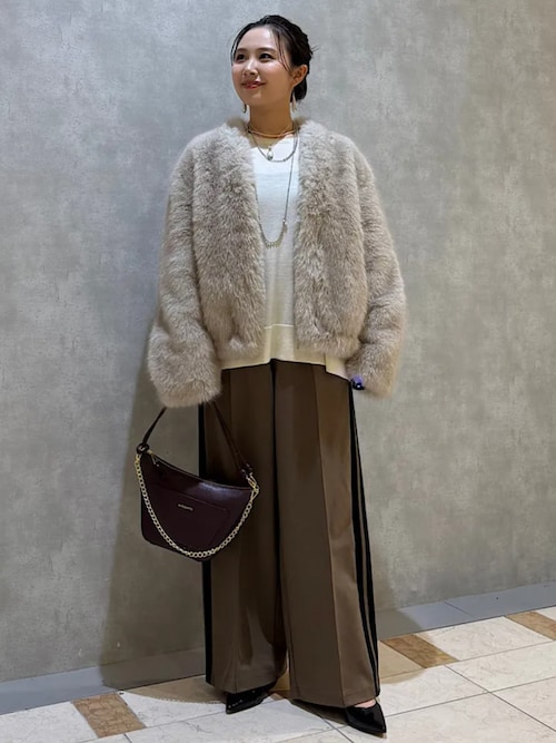 セール】フェイク ファー コクーン ブルゾン（ブルゾン）｜SHIPS