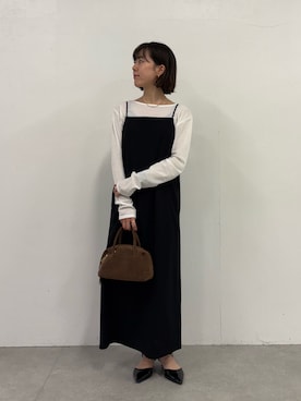 「アイテム（パンプス）」を使った、Minamiさん（レディース・157cm）の秋コーディネート