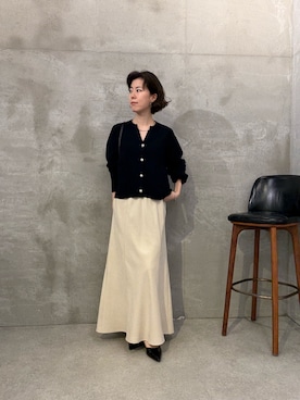 「PAPILLONNER（パピヨネ）のアイテム」を使った、Minamiさん（レディース・157cm）の夏コーディネート